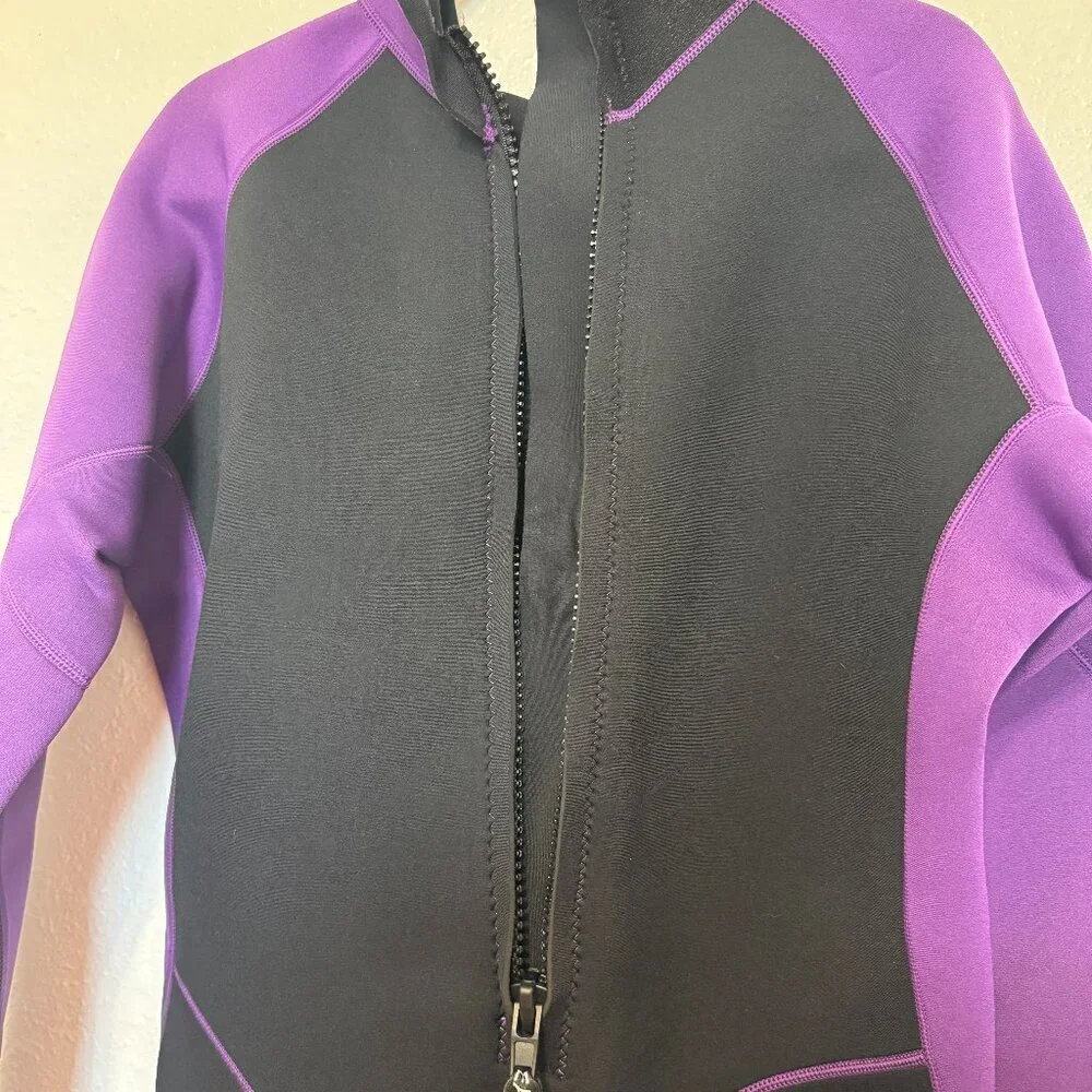 Realon Full Body Wetsuit Women's Size 5XL Black Purple